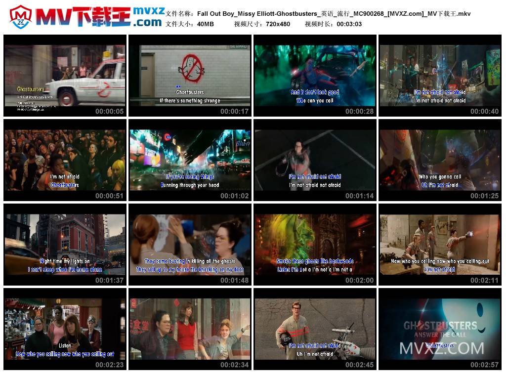 Fall Out Boy_Missy Elliott-Ghostbusters_英语_流行_MC900268
